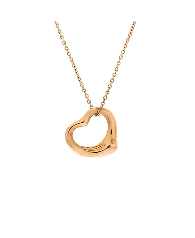 Pre-Owned Tiffany & Co Elsa Peretti Open Heart Pendant Necklace
