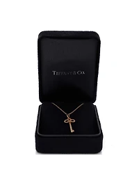 Pre-Owned Tiffany & Co Fleur de Lis Key Pendant Necklace