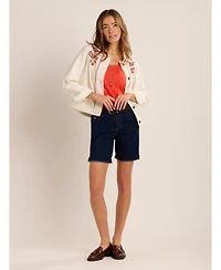 Brakeburn Women's Celestina Floral Embroidery Jacket
