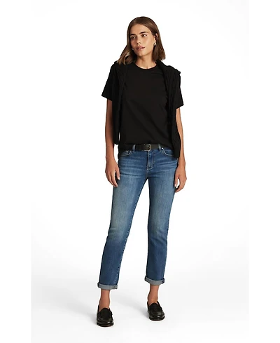Mavi Jeans Women's Emma Mid Rise Slim Boyfriend