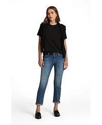 Mavi Jeans Women's Emma Mid Rise Slim Boyfriend