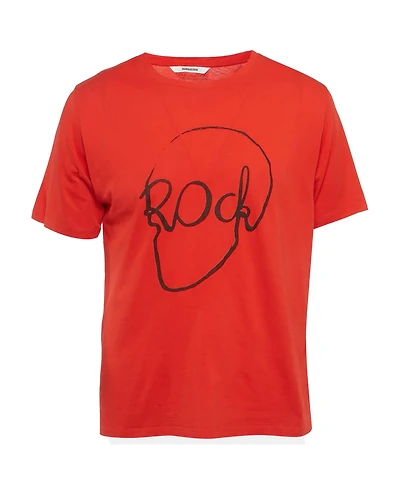 Pre-Owned Zadig & Voltaire Men's Pre-Owned Zadig and Voltaire Rock Printed Cotton Knit Tommy Skull T-Shirt