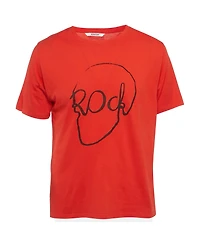 Pre-Owned Zadig & Voltaire Men's Pre-Owned Zadig and Voltaire Rock Printed Cotton Knit Tommy Skull T-Shirt
