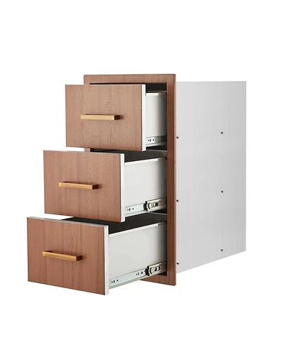 homfan Stainless Steel Storage Cabinet