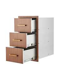 homfan Stainless Steel Storage Cabinet