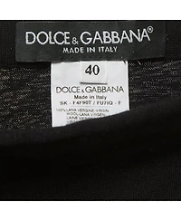 Pre-Owned Dolce & Gabbana Women's Jersey Ruched Pencil Skirt