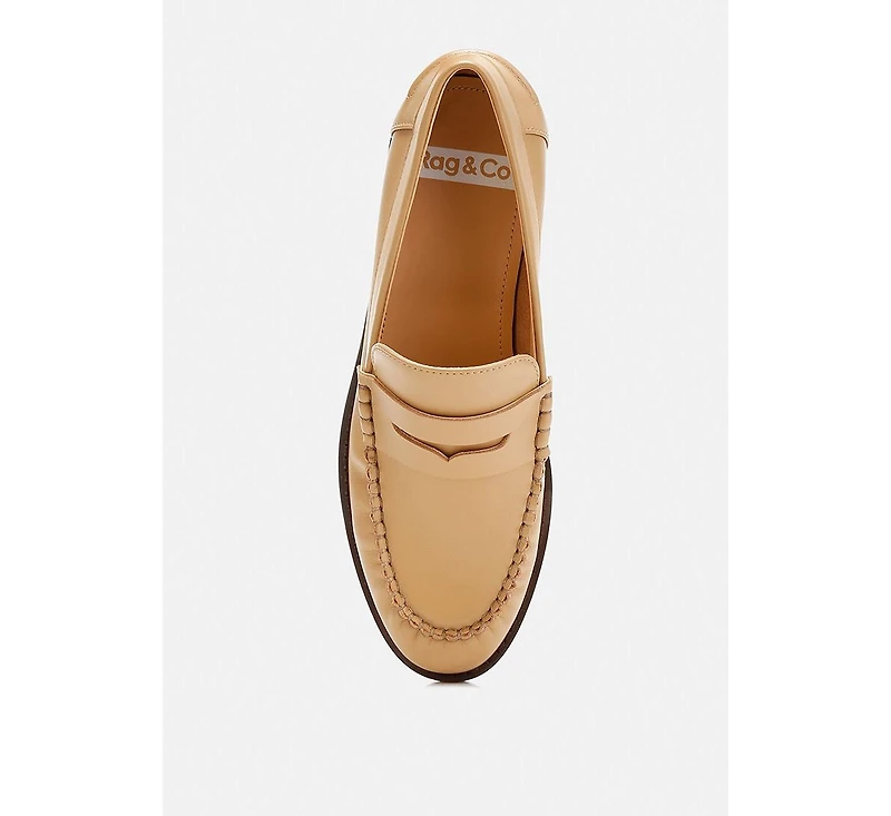 Plavia genuine leather loafers