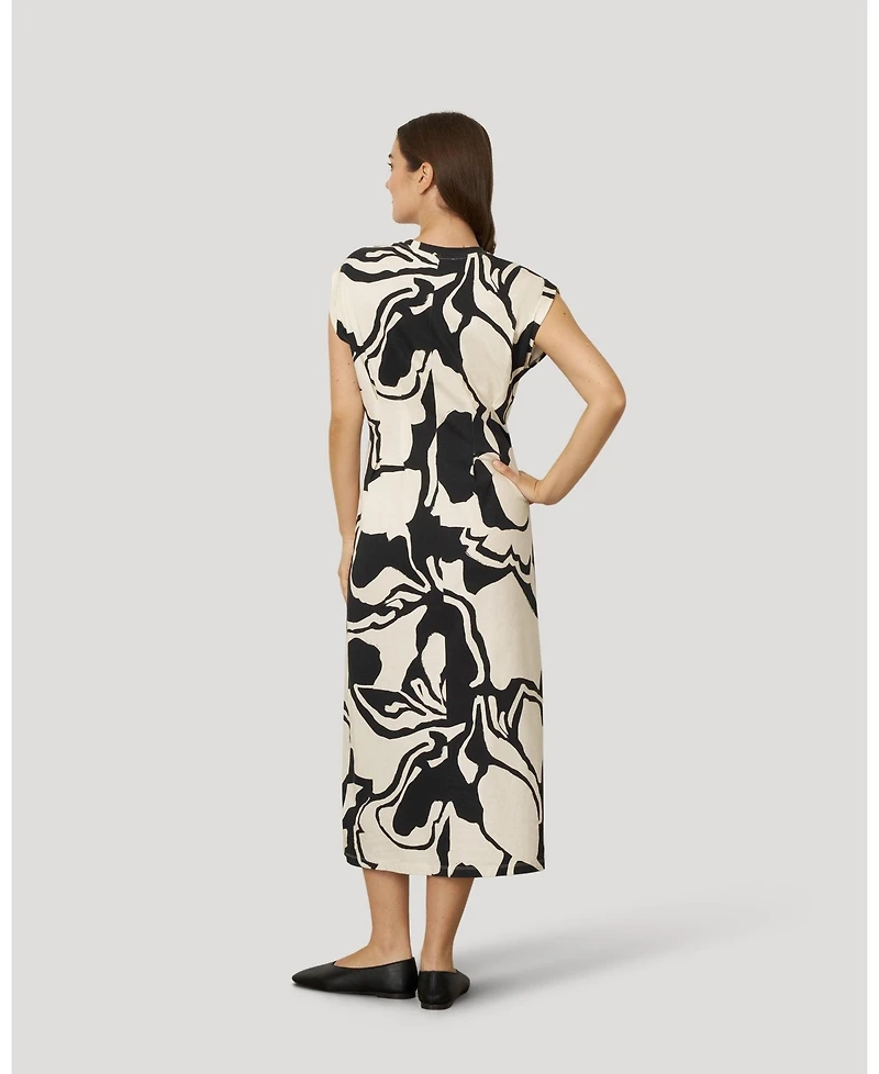 Cable & Gauge Women's Pleat Detail Maxi Dress