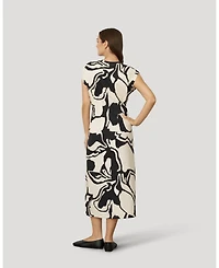 Cable & Gauge Women's Pleat Detail Maxi Dress