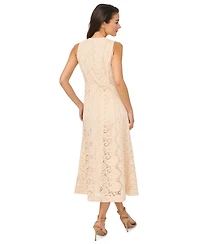 CeCe Women's Sleeveless V-Neck Midi Dress
