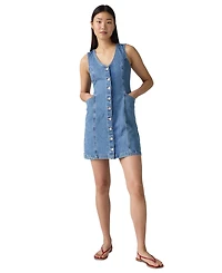 Levi's Women's Vianna Denim Button-Front Vest Dress