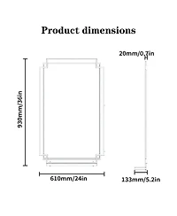 Laoties Bathroom Vanity Mirror with Shelf, Framed Wall for Bathroom, Bedroom and Entryway