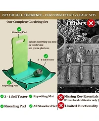 Xdovet Garden Tools Set Aluminum Kit Soil Tester Repotting Mat Kneeling Pad Gift Women Mom
