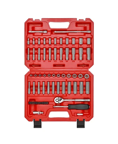 Xdovet 1/4inch Drive Socket Set 62pieces Sae Metric Ratchet