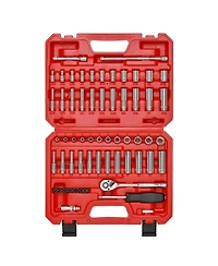 Xdovet 1/4inch Drive Socket Set 62pieces Sae Metric Ratchet