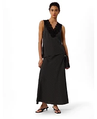 Whistles Women's Mini Spot Maxi Skirt