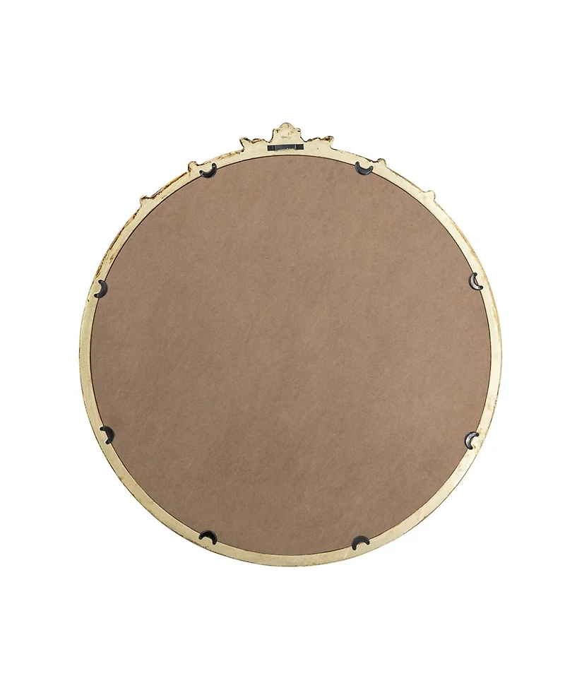 Laoties 30" Round Decorative Wall Mirror for Mantle, Entryway