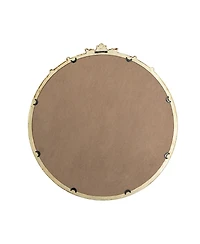 Laoties 30" Round Decorative Wall Mirror for Mantle, Entryway