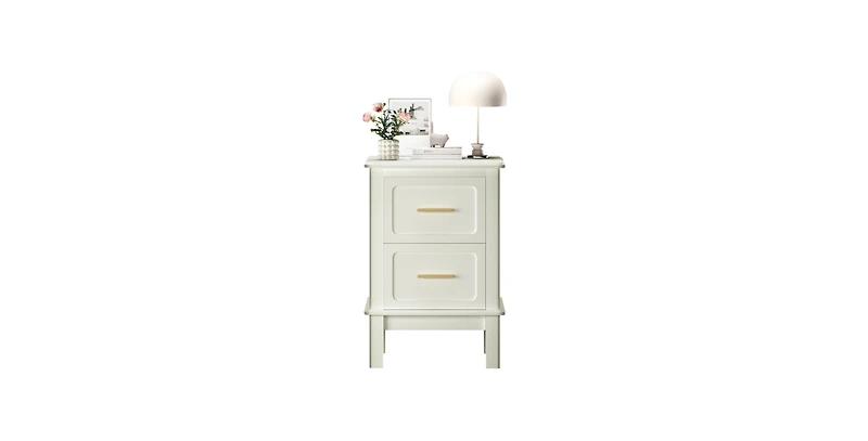 Lucky One 22.8"W 2-Drawer Nightstand