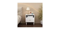 Lucky One 23.6"W Nightstand with Drawer and Shelf