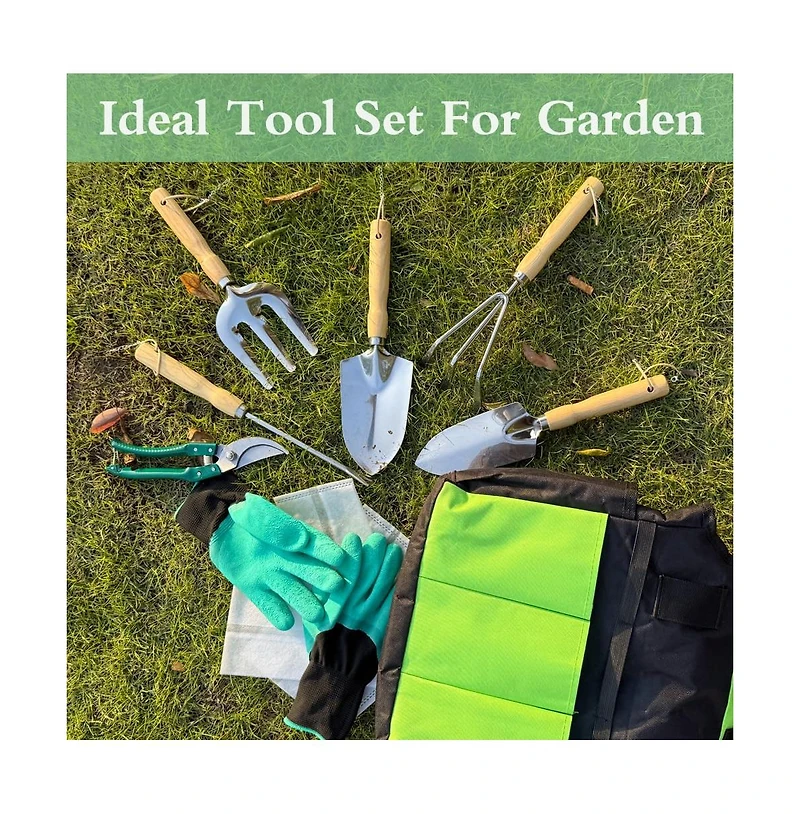 Xdovet Garden Tools Set Stainless Steel Kit with Storage Bag
