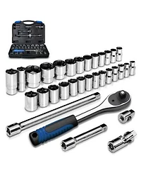 Xdovet 1/2inch Drive Metric Socket Set 32pieces Ratchet Wrench