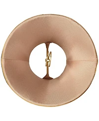 Springcrest Set of 2 Small Empire Lamp Shades with Trim 3" Replacement with Harp and Finial