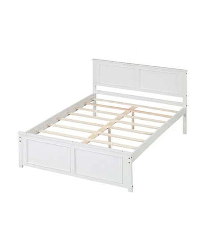 Slickblue Modern Platform Bed Frame with Wooden Headboard