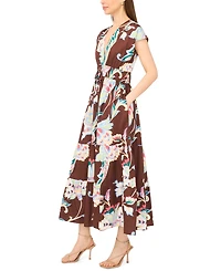 CeCe Women's V-Neck Maxi Dress