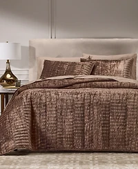 Hotel Collection Bevel Velvet Quilted 3-Piece Coverlet Set, Full/Queen, Macy's Exclusive