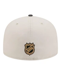 New Era Men's Tan/Black Vegas Golden Knights Localized City Icon 59FIFTY Fitted Hat