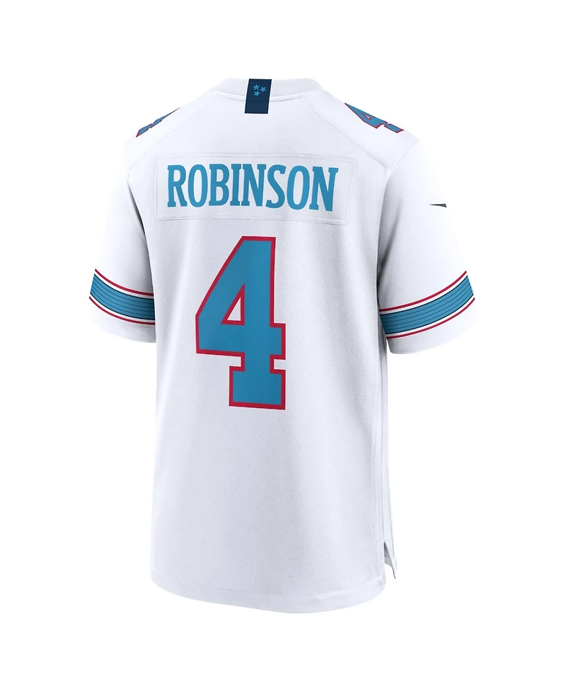 Nike Men's Wan'Dale Robinson White Tennessee Titans Game Jersey