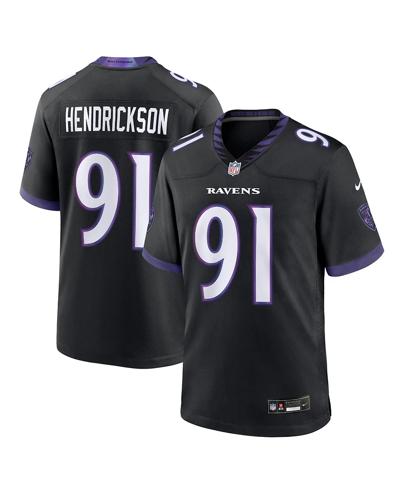 Nike Men's Trey Hendrickson Black Baltimore Ravens Alternate Game Jersey