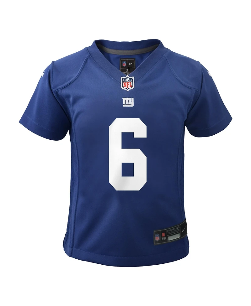 Nike Toddler Jaxson Dart Royal New York Giants Team Game Jersey