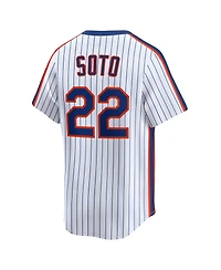 Nike Men's Juan Soto White New York Mets Cooperstown Collection Limited 40th Anniversary Jersey