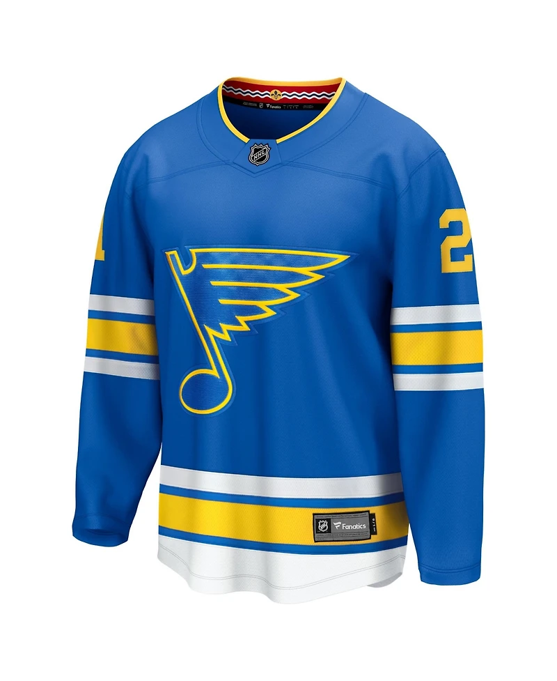 Fanatics Men's Jimmy Snuggerud Blue St. Louis Blues Home Breakaway Jersey