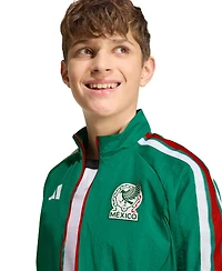 Adidas Big Boys and Girls Green Mexico National Team 2026 Full-Zip Game Day Anthem Jacket