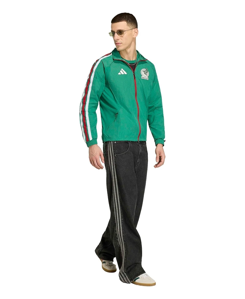 Adidas Men's Green Mexico National Team 2026 Home Full-Zip Game Day Anthem Jacket