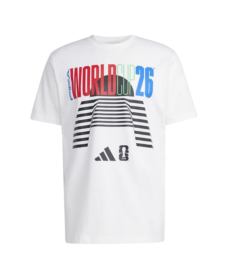 Adidas Men's White 2026 Fifa World Cup Tour T-Shirt