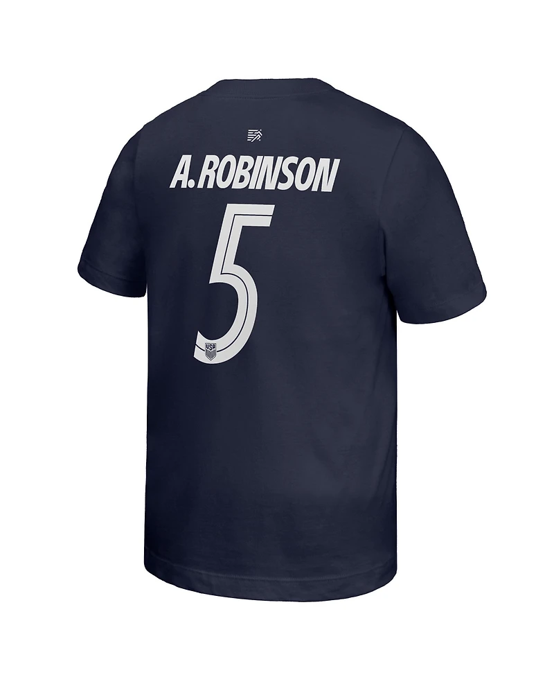 Nike Big Boys and Girls Antonee Robinson Navy Usmnt Away Player Name & Number T-Shirt