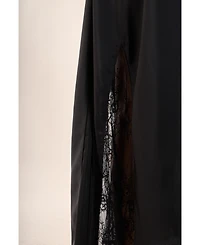 endless rose Women's Satin Lace Maxi Skirt