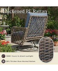 Aecojoy Patio Furniture Set Seats 7 Outdoor Sectional Sofa Couch