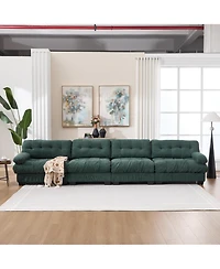 Clihome Modular Sectional Sofa Cloud Couch, Modern Sectional Couches for Living Room,4-Seat Comfy advanced flannelette Sofa for Bedroom