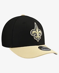 New Era Big Boys and Girls Black/Gold New Orleans Saints 2026 Nfl Draft Pre-Curved 9FIFTY Snapback Hat
