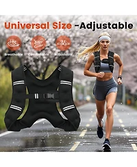Aofar Weighted Vest Adjustable Reflective Strength Running Workout Jogging Walking