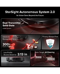 Roborock Saros Thin Self-Lifting Robot Vacuum Pa Suction Hyper Force and Multi-Fuction new RockDock