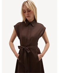 Hobbs London Women's Kristen Belted Shirt Dress