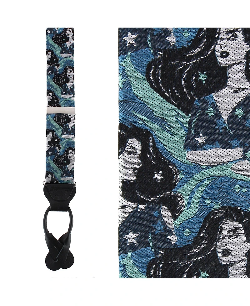 Trafalgar The Siren's Song Silk Novelty Button End Suspenders