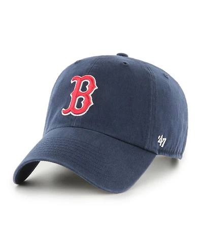 '47 Brand Men's Navy Boston Red Sox Primary Logo Clean Up Adjustable Hat