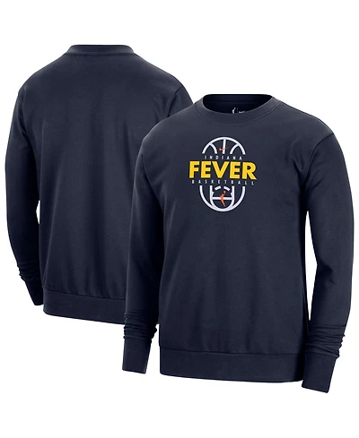 Nike Men's and Women's Navy Indiana Fever 2026 On-Court Practice Dri-fit Sweatshirt